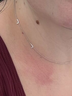 Baby Gold 14K White Gold Initial Necklace